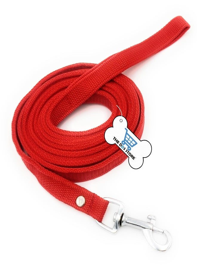 THE DDS STORE Dog Collar Belts and Leash Set Adjustable Collar with Leash for Cat and Dogs Leash with Snap Hook for Walking and Training (Large (Neck Girth = 41-54 cm, Width = 1 inch), Red) - Image 2